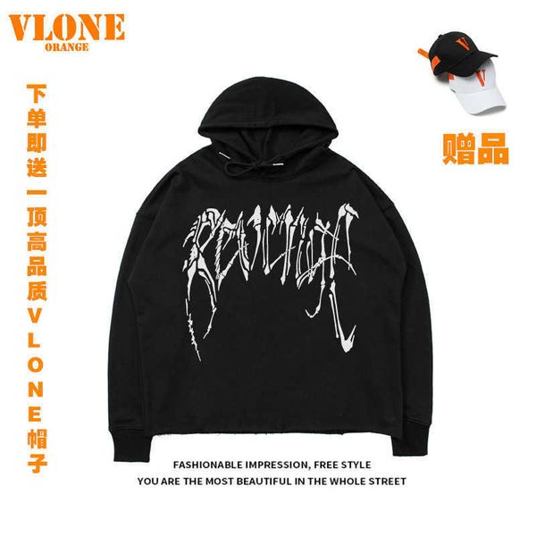 men's hoody vlo one fashion designer orange brand limited destructive hem hoodie high street men women cotton terry pullover, Black
men's hoody vlo one fashion designer orange brand limited destructive hem hoodie high street men women cotton terry pullover, Black