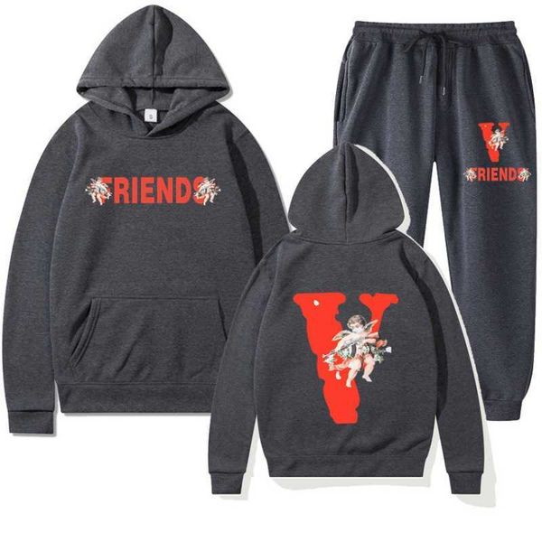 men's hoody vlo one fashion designer casual friends angel loose hoodie suit men women sweater cotton terry pullover long sleeve m7f6, Black
men's hoody vlo one fashion designer casual friends angel loose hoodie suit men women sweater cotton terry pullover long sleeve m7f6, Black