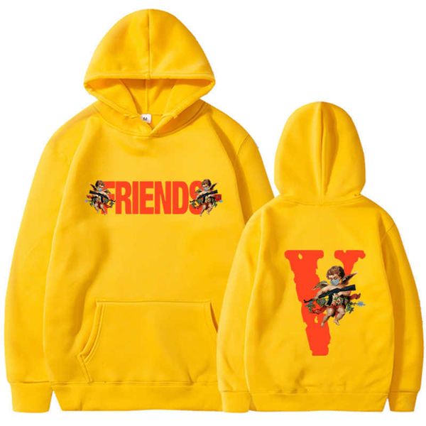 men's hoody vlo one fashion designer leisure friends angel sweater loose hoodie men women cotton terry pullover friends long sleeve d0r, Black
men's hoody vlo one fashion designer leisure friends angel sweater loose hoodie men women cotton terry pullover friends long sleeve d0r, Black