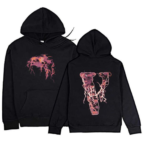 men's hoody vlo one fashion designer trendy sweater plush hoodie pullover hip-hop singer casual hoodies cotton terry friends, Black
men's hoody vlo one fashion designer trendy sweater plush hoodie pullover hip-hop singer casual hoodies cotton terry friends, Black