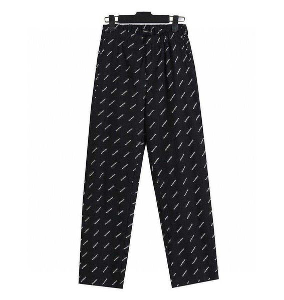 popular brand designer pants balanciagas men's and women's bullet screen full printed casual trousers, White;black
popular brand designer pants balanciagas men's and women's bullet screen full printed casual trousers, White;black