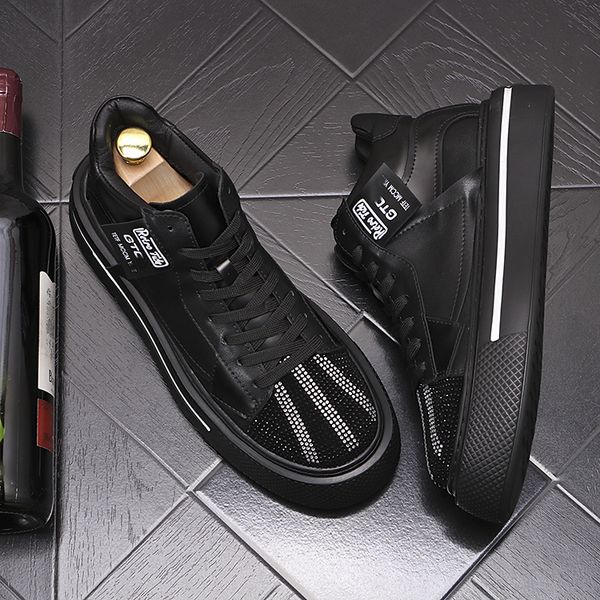 luxury designer causal shoes high men fashion flat platform prom shoes rhinestone moccasins rock loafers for man, Black
luxury designer causal shoes high men fashion flat platform prom shoes rhinestone moccasins rock loafers for man, Black