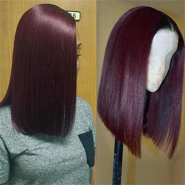 hair lace wigs wig female wine red medium split long straight hair gthened bobo chemical fiber head cover, Black
hair lace wigs wig female wine red medium split long straight hair gthened bobo chemical fiber head cover, Black