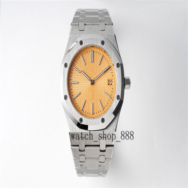 quality men wristwatches 39mm 15202 blue dial luminescent stainless steel vk quartz movement transparent mechanical mens watch watches-4, Slivery;brown
quality men wristwatches 39mm 15202 blue dial luminescent stainless steel vk quartz movement transparent mechanical mens watch watches-4, Slivery;brown