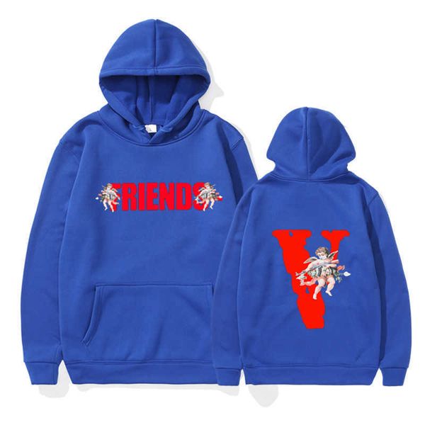 men's hoody vlo one fashion designer winter friends angel sweater loose hoodie women cotton terry pullover friends long sleeve yrok 8cn, Black
men's hoody vlo one fashion designer winter friends angel sweater loose hoodie women cotton terry pullover friends long sleeve yrok 8cn, Black