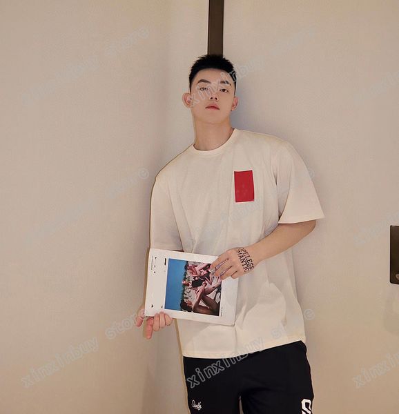 xinxinbuy men designer tee t shirt paris red label chest short sleeve cotton women green black white s-xl, Black;brown
xinxinbuy men designer tee t shirt paris red label chest short sleeve cotton women green black white s-xl, Black;brown