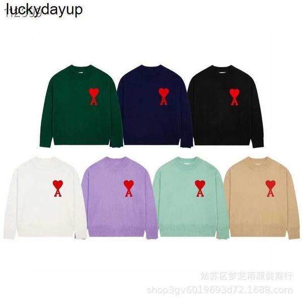 new men's sweaters designer amis sweater winter embroidery crew neck sweater men women fashion streetwear sweaters, White;black
new men's sweaters designer amis sweater winter embroidery crew neck sweater men women fashion streetwear sweaters, White;black