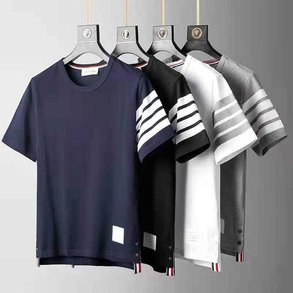 fashion designer thomes brownns t-shirt brand tb dyed four bar stripe pure cotton summer round neck slim men's and women's half sl, White;black
fashion designer thomes brownns t-shirt brand tb dyed four bar stripe pure cotton summer round neck slim men's and women's half sl, White;black