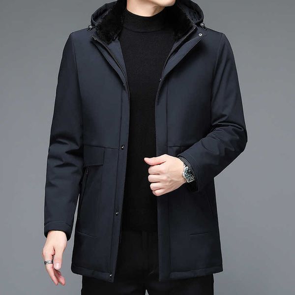 winter men's medium and long down jacket large thickened warm removable inner, Black
winter men's medium and long down jacket large thickened warm removable inner, Black