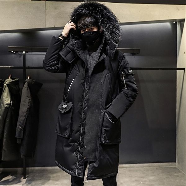 men's down parkas fashionable coat thicken jacket men hooded warm lengthen parka white duck down hight quality male winter 3xl 221108, Black
men's down parkas fashionable coat thicken jacket men hooded warm lengthen parka white duck down hight quality male winter 3xl 221108, Black