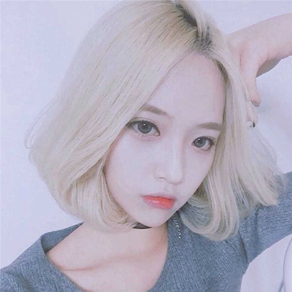 hair lace wigs grandma grey wig female short straight hair bobo split bangs ide buckle curl trim face chemical fiber head cover, Black
hair lace wigs grandma grey wig female short straight hair bobo split bangs ide buckle curl trim face chemical fiber head cover, Black