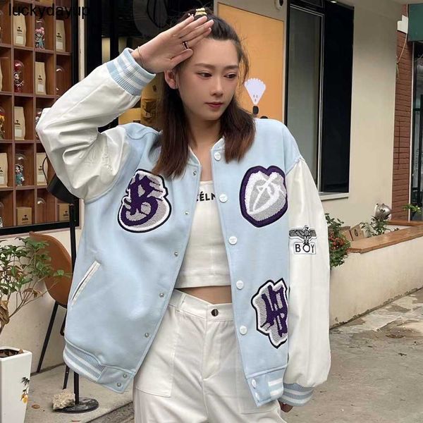 men's jackets designer new winter men women's same fashion brand boys patchwork wings embroidered loose jacket, Black;brown
men's jackets designer new winter men women's same fashion brand boys patchwork wings embroidered loose jacket, Black;brown