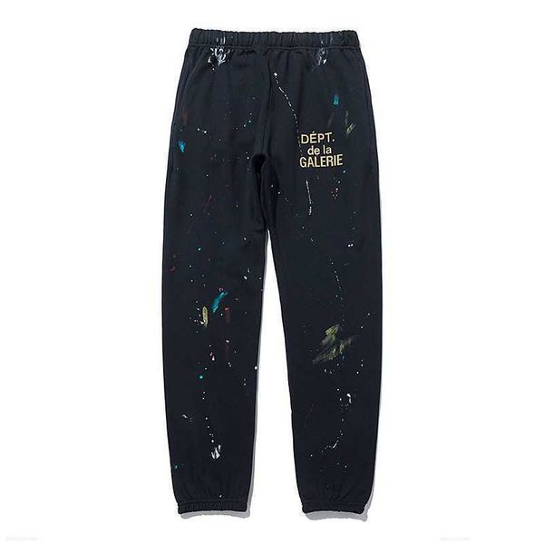 men's pants galleries dept designer sweatpants sports 7216b painted flare sweat pant 2022 spring and autumn ink splashing graffiti leis, Black
men's pants galleries dept designer sweatpants sports 7216b painted flare sweat pant 2022 spring and autumn ink splashing graffiti leis, Black