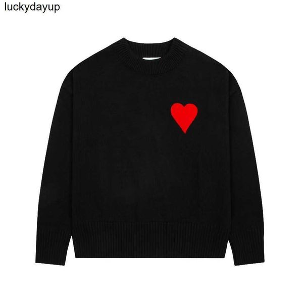 men's sweaters designer amis correct 2022 classic embroidered round neck sweater men women fashion sweaters, White;black
men's sweaters designer amis correct 2022 classic embroidered round neck sweater men women fashion sweaters, White;black