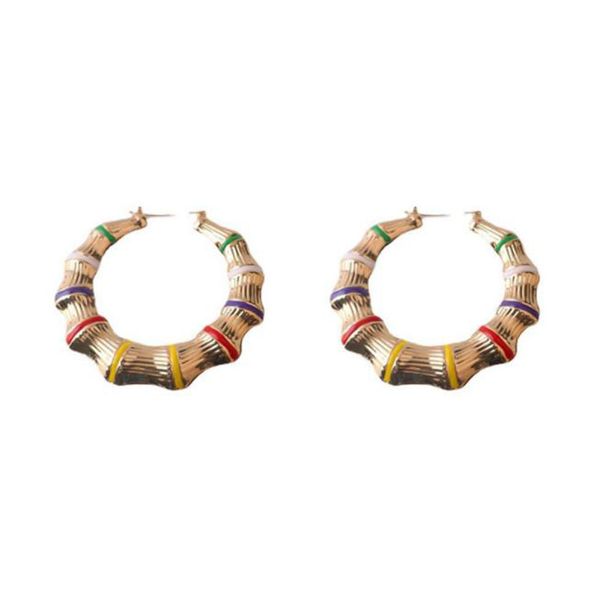 2022 huggie new niche design europe and the united states super big bamboo oil painting exaggerated punk gold hoop earrings, Golden;silver
2022 huggie new niche design europe and the united states super big bamboo oil painting exaggerated punk gold hoop earrings, Golden;silver