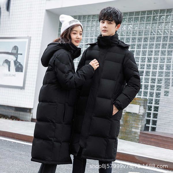 men down jacket 2022 men's and women's same style lengthened casual couple thickened outdoor in winter, Black
men down jacket 2022 men's and women's same style lengthened casual couple thickened outdoor in winter, Black