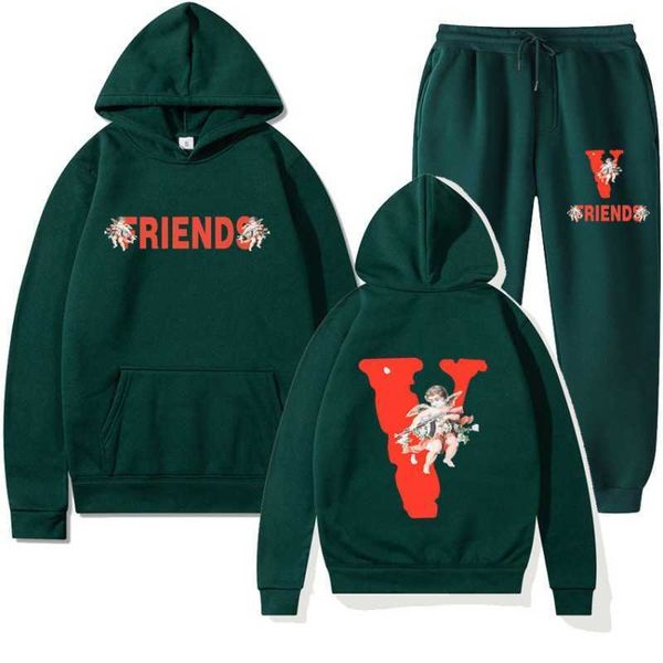 men's hoody vlo one fashion designer casual friends angel loose hoodie suit men women sweater cotton terry pullover long sleeve lqlp, Black
men's hoody vlo one fashion designer casual friends angel loose hoodie suit men women sweater cotton terry pullover long sleeve lqlp, Black