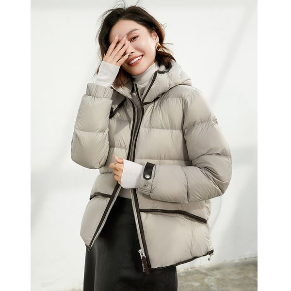 women's down90 white duck down down jacket super thick cold resistant female design sense 2022 winter korean small short northeast coat, Black
women's down90 white duck down down jacket super thick cold resistant female design sense 2022 winter korean small short northeast coat, Black