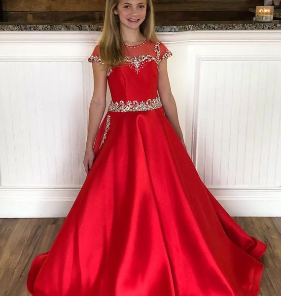 red satin pageant dress for teens juniors pockets sparkle bling crystal long pageant gown for little girl cap sleeve formal party, White;red
red satin pageant dress for teens juniors pockets sparkle bling crystal long pageant gown for little girl cap sleeve formal party, White;red