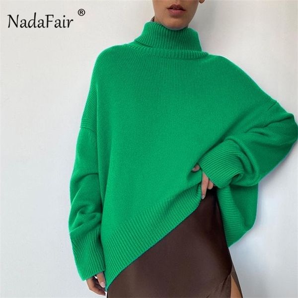 women's sweaters nadafair oversize sweater women turtleneck autumn long sleeve cutton jumpers casual loose green knitted winter plus s, White;black
women's sweaters nadafair oversize sweater women turtleneck autumn long sleeve cutton jumpers casual loose green knitted winter plus s, White;black