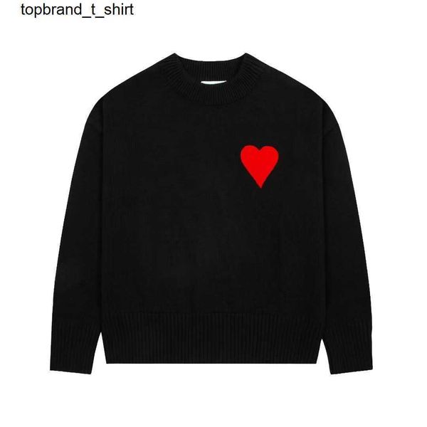 men's sweaters designer amis 2022 classic big love embroidered round neck fashion sweater men women, White;black
men's sweaters designer amis 2022 classic big love embroidered round neck fashion sweater men women, White;black