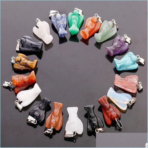 charm natural stone pendants charms fit necklace wholesale jewelry accessories gem supplies angel pendant drop delivery earrings dhadt, Golden
charm natural stone pendants charms fit necklace wholesale jewelry accessories gem supplies angel pendant drop delivery earrings dhadt, Golden