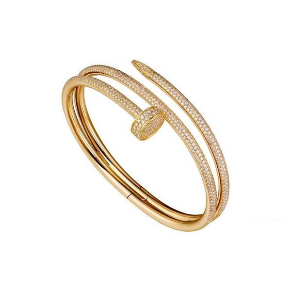 nail bracelet designer bracelets luxury jewelry women bangle diamonds classic titanium steel alloy gold-plated craft gold silver rose n270b, Black
nail bracelet designer bracelets luxury jewelry women bangle diamonds classic titanium steel alloy gold-plated craft gold silver rose n270b, Black