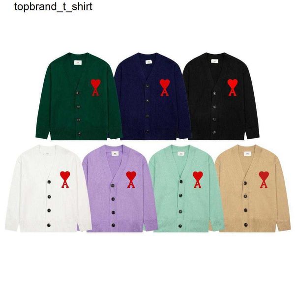 men's sweaters designer amis love sweater cardigan embroidery casual couple loose men's women's fashion brand sweater, White;black
men's sweaters designer amis love sweater cardigan embroidery casual couple loose men's women's fashion brand sweater, White;black