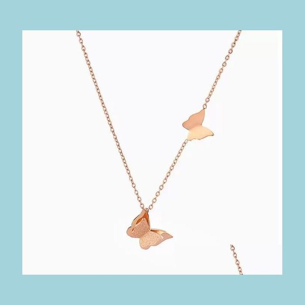 pendant necklaces titanium steel necklace double sier gold butterfly pendant charms necklaces fashion sweet jewelry for women girls dhykw, Silver
pendant necklaces titanium steel necklace double sier gold butterfly pendant charms necklaces fashion sweet jewelry for women girls dhykw, Silver