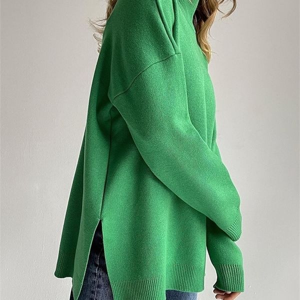women's sweaters side split warm turtleneck pullover oversize winter soft basic green oversized for 221109, White;black
women's sweaters side split warm turtleneck pullover oversize winter soft basic green oversized for 221109, White;black