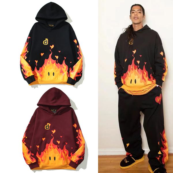 men's hoodies drevv skate house happy face flame american fashion for men and women couples loose matching fall/winter plus velvet hood, Black
men's hoodies drevv skate house happy face flame american fashion for men and women couples loose matching fall/winter plus velvet hood, Black