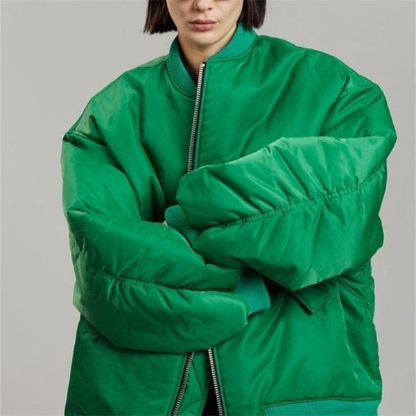 women's jackets fashion zipper loose green bomber varsity women autumn winter casual warm baseball parkas overcoats streetwear 221109, Black;brown
women's jackets fashion zipper loose green bomber varsity women autumn winter casual warm baseball parkas overcoats streetwear 221109, Black;brown