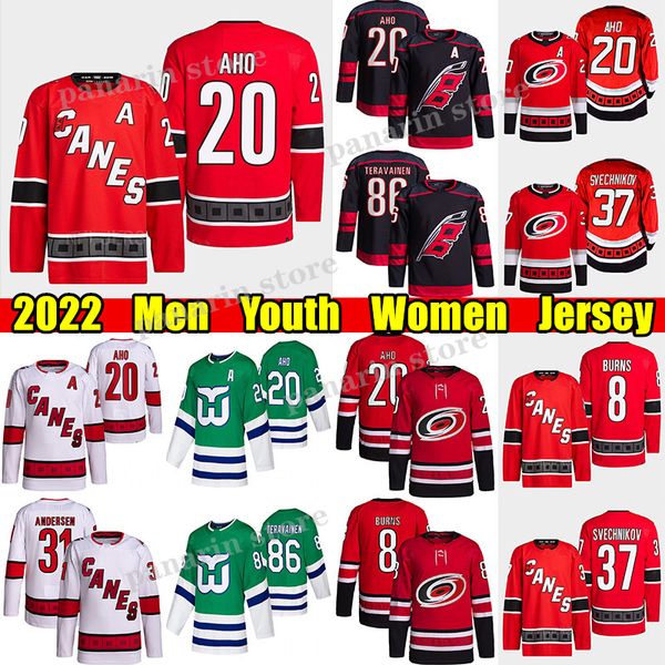 #20 sebastian aho reverse retro hockey jersey #8 brent burns hurricanes#37 andrei svechnikov teuvo teravainen frederik andersen martin necas, Black;red
#20 sebastian aho reverse retro hockey jersey #8 brent burns hurricanes#37 andrei svechnikov teuvo teravainen frederik andersen martin necas, Black;red