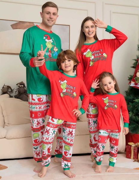 little monster family christmas parent child set pajamas new color contrast pajamas home wear, Black;brown
little monster family christmas parent child set pajamas new color contrast pajamas home wear, Black;brown