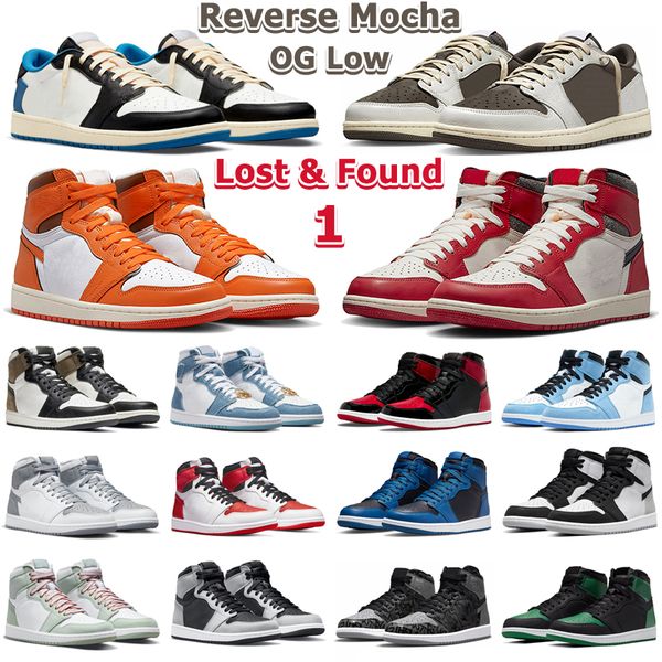1 low og reverse mocha basketball shoes men women 1s high lost and found starfish taxi patent bred stealth denim mens trainers outdoor sport
1 low og reverse mocha basketball shoes men women 1s high lost and found starfish taxi patent bred stealth denim mens trainers outdoor sport