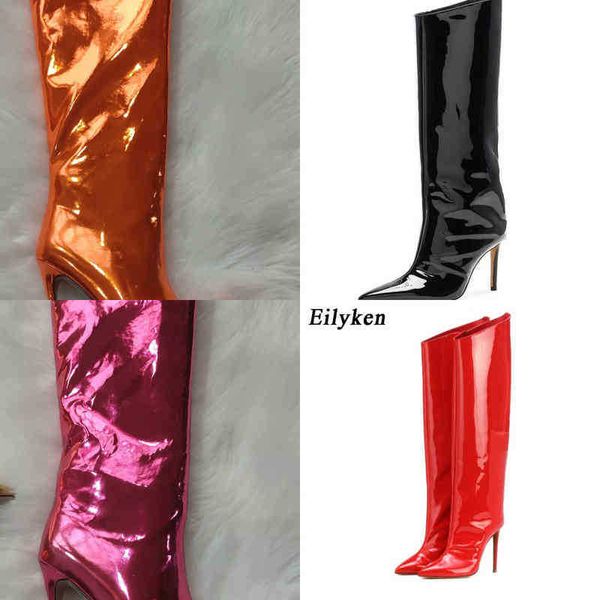 boots eilyken candy color mirror leather women knee high boots high heels stilettos nightclub runway pointed toe shoes botas mujer 220913, Black
boots eilyken candy color mirror leather women knee high boots high heels stilettos nightclub runway pointed toe shoes botas mujer 220913, Black