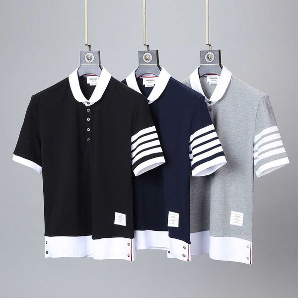 summer t shirt thoms brownns mens womens designers t-shirts four bar stripe polo t-shirt casual tb small lapel pure cotton short sleeve fash, White;black
summer t shirt thoms brownns mens womens designers t-shirts four bar stripe polo t-shirt casual tb small lapel pure cotton short sleeve fash, White;black