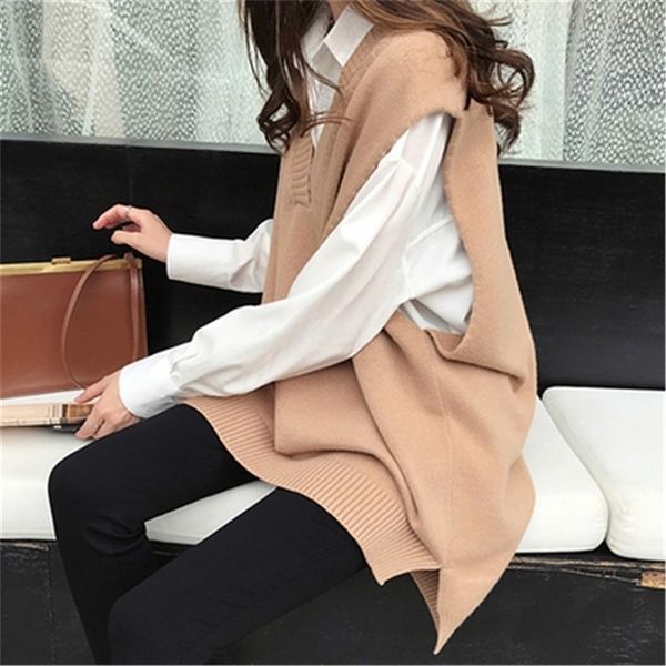women's vests autumn winter v neck sleeveless sweater oversized warm jumper knitted pollover pull femme pz3849 221109, Black;white
women's vests autumn winter v neck sleeveless sweater oversized warm jumper knitted pollover pull femme pz3849 221109, Black;white