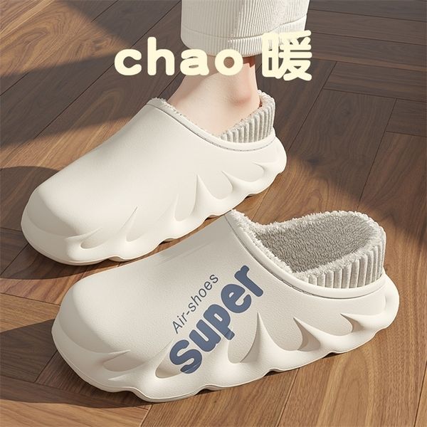 slippers outdoor winter women men's cotton waterproof warm non-slip plush alphabet home thick flat platform slip on ladies shoes 221109, Black
slippers outdoor winter women men's cotton waterproof warm non-slip plush alphabet home thick flat platform slip on ladies shoes 221109, Black