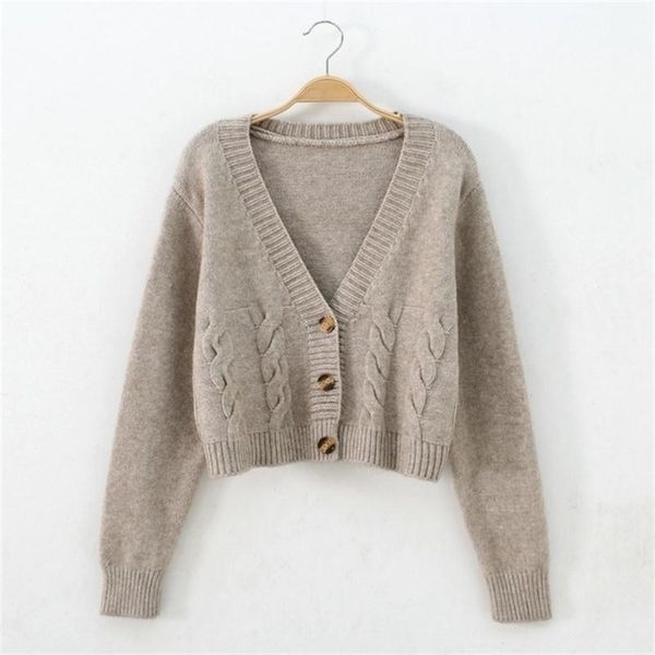 women's knits tees autumn winter short high waist solid color sweater single-breasted knit cardigan small sweter jacket femme 221109, White
women's knits tees autumn winter short high waist solid color sweater single-breasted knit cardigan small sweter jacket femme 221109, White