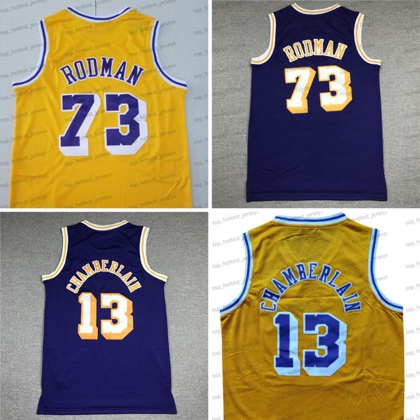 retro 73 dennis rodman basketball jersey 13 wilt chamberlain mitchell ness yellow purple mens jerseys stitched throwback, Black;red 
retro 73 dennis rodman basketball jersey 13 wilt chamberlain mitchell ness yellow purple mens jerseys stitched throwback, Black;red