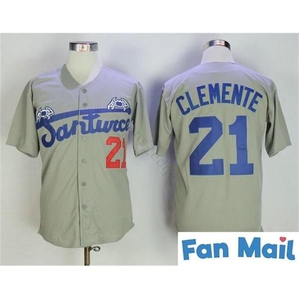 custom college wear grey roberto clemente jersey #21 santurce crabbers puerto rico in baseball jersey baseballs stitched button down shirt f, Black
custom college wear grey roberto clemente jersey #21 santurce crabbers puerto rico in baseball jersey baseballs stitched button down shirt f, Black