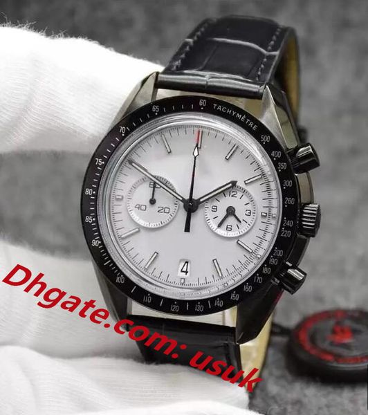 mens watch 44mm quartz chronograph silver dial mens watches moonwatch leather band dark side of the ring showing tachymeter markings wristwa, Slivery;brown
mens watch 44mm quartz chronograph silver dial mens watches moonwatch leather band dark side of the ring showing tachymeter markings wristwa, Slivery;brown