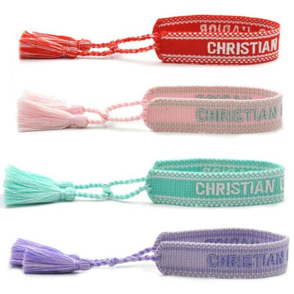 brand fashion luxury bracelets chains women men embroidered handmade woven signature tassel bangle adjustable friendship bangles holida247j, Golden;silver
brand fashion luxury bracelets chains women men embroidered handmade woven signature tassel bangle adjustable friendship bangles holida247j, Golden;silver
