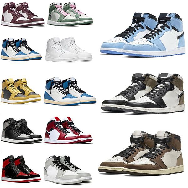 2022 og 1s mens basketball shoes sneakers chicago reimagined bred patent dark mocha pine green travis scotts smoke grey fog obsidian men wom
2022 og 1s mens basketball shoes sneakers chicago reimagined bred patent dark mocha pine green travis scotts smoke grey fog obsidian men wom
