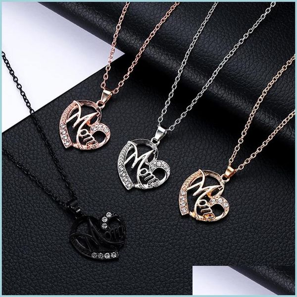 pendant necklaces mom necklace mothers day gift for hollow out gold sier alloy metal crystals necklaces heart pendant drop delivery dhc0w, Silver
pendant necklaces mom necklace mothers day gift for hollow out gold sier alloy metal crystals necklaces heart pendant drop delivery dhc0w, Silver