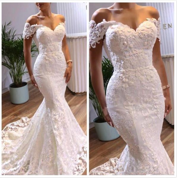 vintage mermaid arabic wedding dresses sweetheart beaded lace bridal dress sweep train wedding gowns robes de soiree, White
vintage mermaid arabic wedding dresses sweetheart beaded lace bridal dress sweep train wedding gowns robes de soiree, White