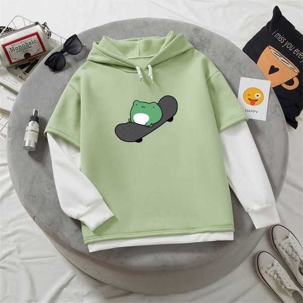 women's hoodies sweatshirts kawaii skateboard frog hoodie color block sweatshirt oversized women harajuku warm pullover hooded cute cl, Black
women's hoodies sweatshirts kawaii skateboard frog hoodie color block sweatshirt oversized women harajuku warm pullover hooded cute cl, Black