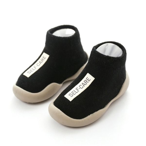 first walkers toddler shoes baby walker kids soft rubber black knit booties antislip 221107
first walkers toddler shoes baby walker kids soft rubber black knit booties antislip 221107