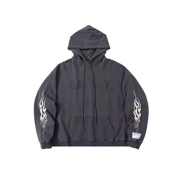 men's hoodies sweatshirts galleryes depts letter flame printed high street vintage loose loop, Black
men's hoodies sweatshirts galleryes depts letter flame printed high street vintage loose loop, Black